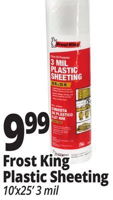 Ocean State Job Lot Frost king plastic sheeting offer