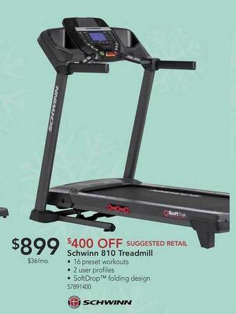 Nebraska Furniture Mart Schwinn 810 treadmill offer