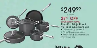 Euro pro ninja foodi 10-piece cookware set