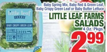 C Town Little leaf farms salads offer