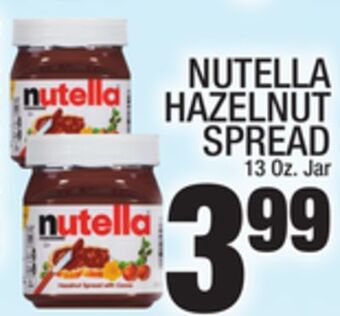 C Town Nutella hazelnut spread offer