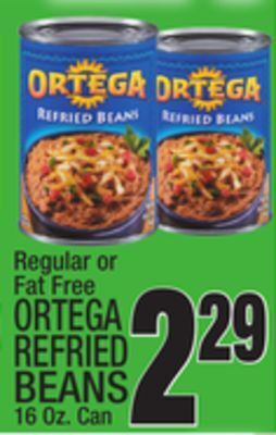 C Town Ortega refried beans offer