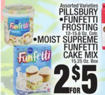 C Town Pillsbury • funfetti frosting 12-15.6 oz. cntr. offer