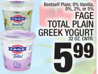 C Town Fage total plain greek yogurt offer