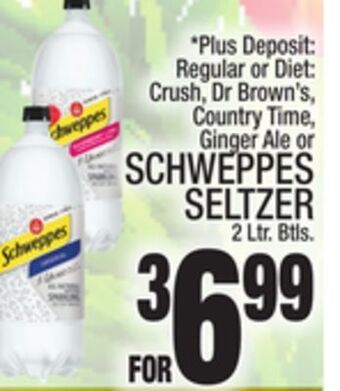 C Town Schweppes seltzer offer