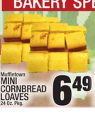 C Town Mini cornbread loaves offer