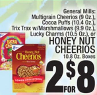 C Town Honey nut cheerios 10.8 oz. boxes offer