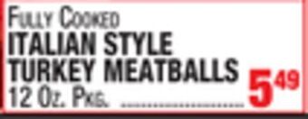 C Town Italian style turkey meatballs offer