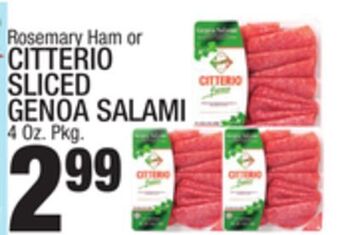 C Town Citterio sliced genoa salami offer