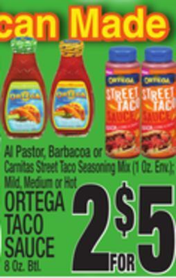 C Town Ortega taco sauce 8 oz. btl. offer