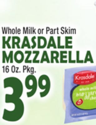Bravo Supermarkets Krasdale mozzarella offer