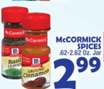 Bravo Supermarkets Mccormick spices offer