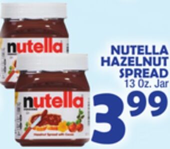Bravo Supermarkets Nutella hazelnut spread offer
