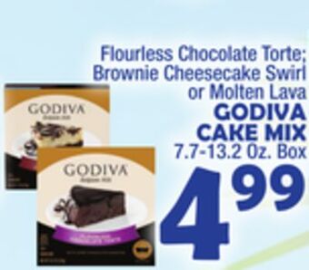 Bravo Supermarkets Godiva cake mix offer