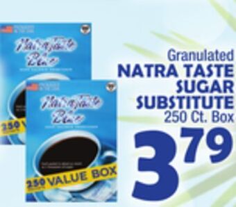 Bravo Supermarkets Natra taste sugar substitute offer