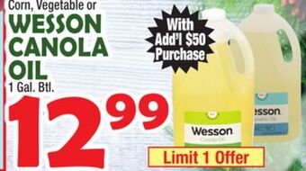 Bravo Supermarkets Wesson canola oil offer