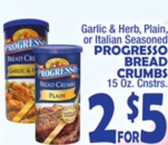 Bravo Supermarkets Progresso bread crumbs offer