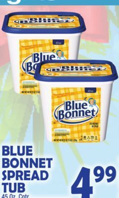 Bravo Supermarkets Blue bonnet spread tub offer