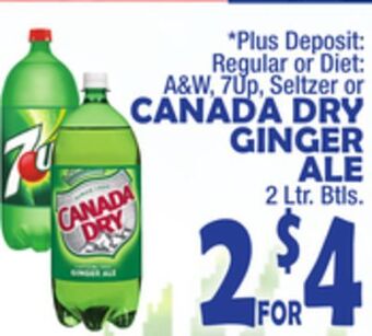 Bravo Supermarkets Canada dry ginger ale offer