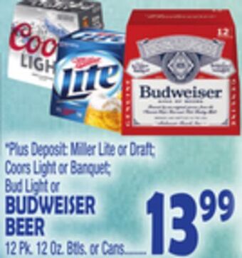 Bravo Supermarkets Budweiser beer offer