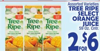 Bravo Supermarkets Tree ripe select orange juice offer