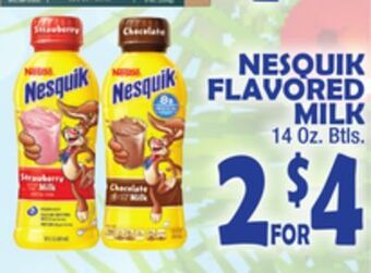Bravo Supermarkets Nesquik flavored milk offer