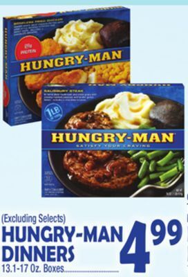 Bravo Supermarkets Hungry-man dinners offer