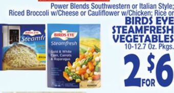 Bravo Supermarkets Birds eye steamfresh vegetables offer