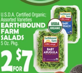 Bravo Supermarkets Earthbound farm salads offer