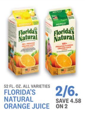 Kings Food Markets Florida's natural orange juice offer