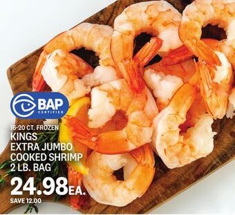 Kings Food Markets Kings extra jumbo cooked shrimp offer