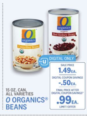 Kings Food Markets O organics® beans offer