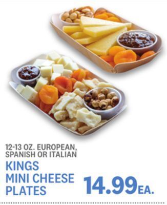 Kings Food Markets Kings mini cheese plates offer