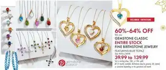 Boscov's Gemstone classic entire stock fine birthstone jewelry offer
