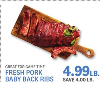 Kings Food Markets Fresh pork baby back ribs offer