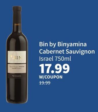 Total Wine Bin by binyamina cabernet sauvignon offer