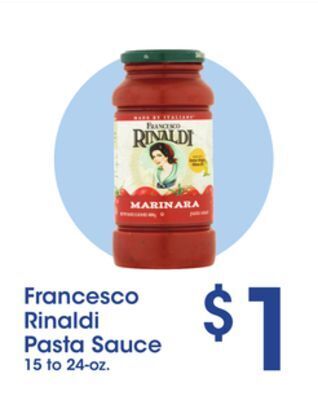 Price Rite Francesco rinaldi pasta sauce offer