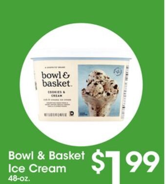 Price Rite Bowl & basket ice cream offer