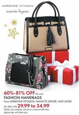 Boscov's Fashion handbags offer