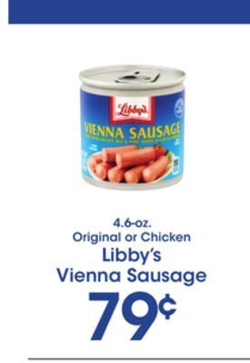 Price Rite Libby's vienna sausage offer