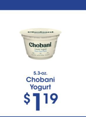 Price Rite Chobani yogurt offer