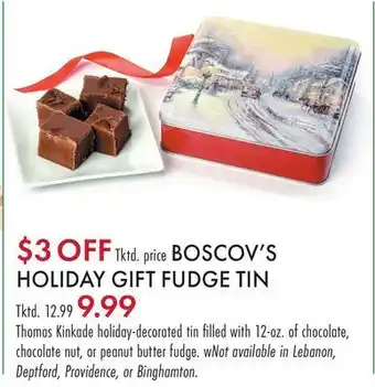 Boscov's Boscov's holiday gift fudge tin offer