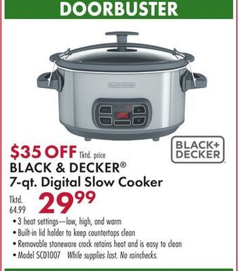 Boscov's Black & decker® 7-qt. digital slow cooker offer