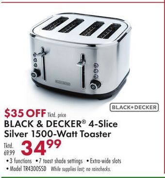 Boscov's Black & decker® 4-slice silver 1500-watt toaster offer