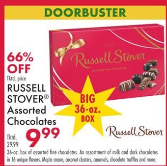 Boscov's Russell stover® assorted chocolates offer