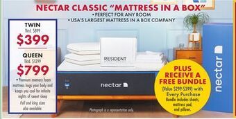 Boscov's Nectar classic" mattress in a box" offer