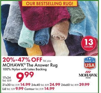 Boscov's Mohawk® the answer rug offer