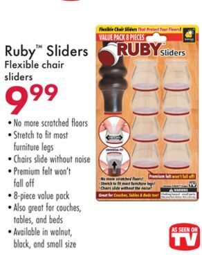 Boscov's Ruby™ sliders flexible chair offer