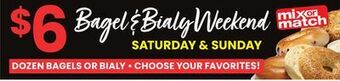 ACME Dozen bagels or bialy offer