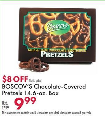 Boscov's Boscov's chocolate-covered pretzels 14.6-oz. box offer